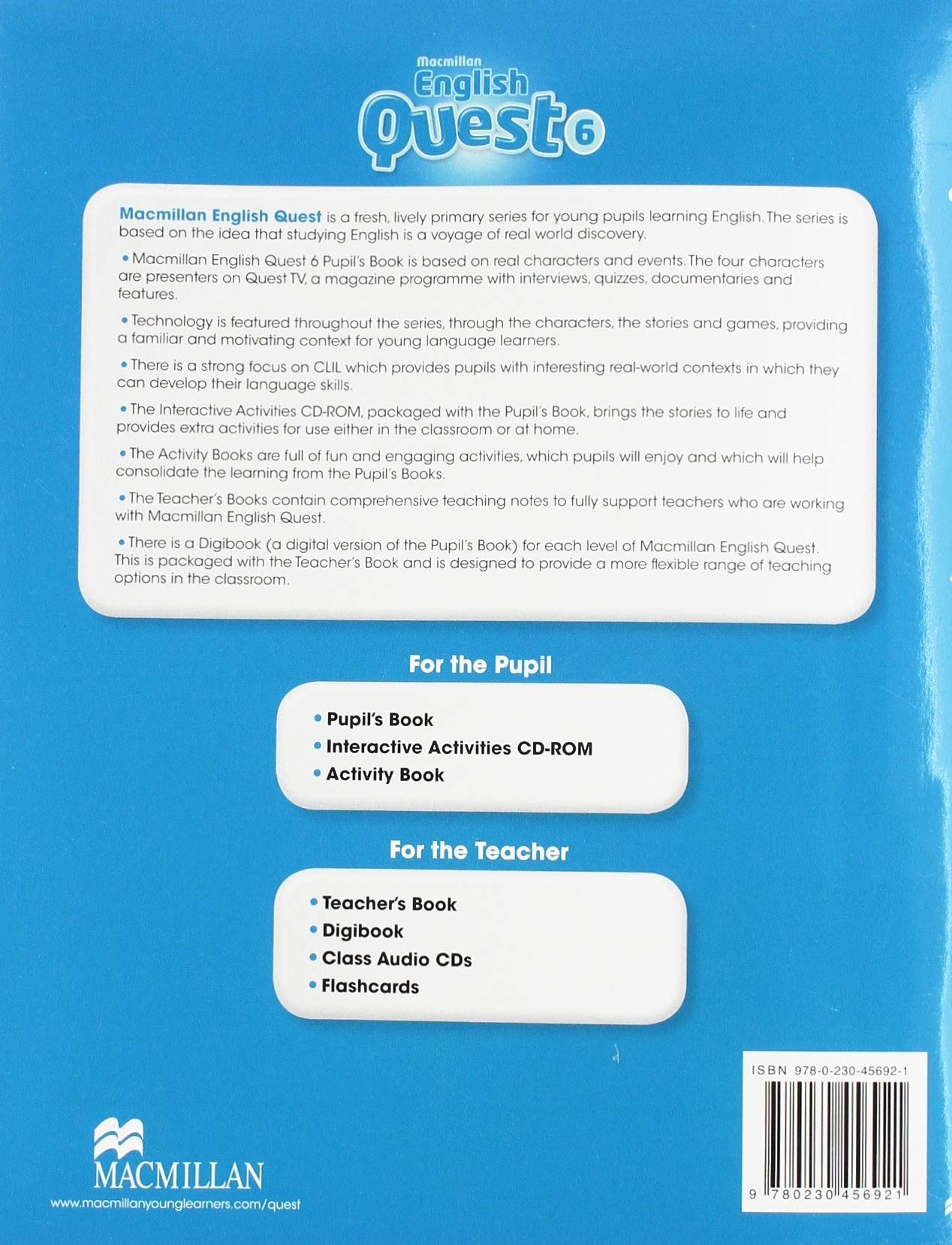 Macmillan English Quest Level 6 Activity Book | Emma Mohamed, Roisin O\'Farrell, Jeanette Corbett