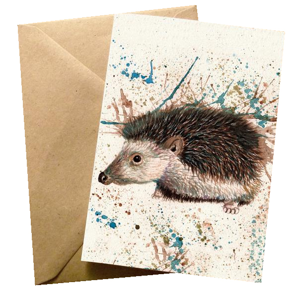 Felicitare - Splatter Hedgehog | Wraptious