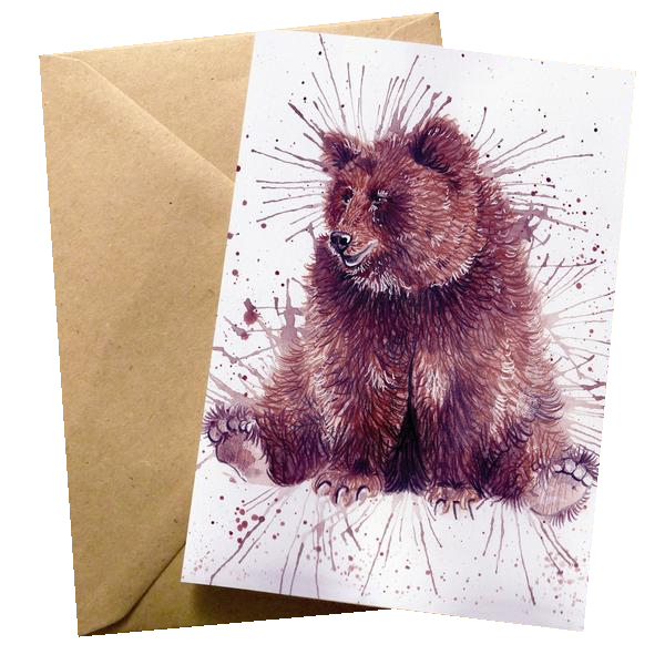 Felicitare - Splatter Bear | Wraptious