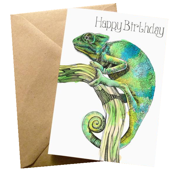 Felicitare - Chameleon Birthday | Wraptious