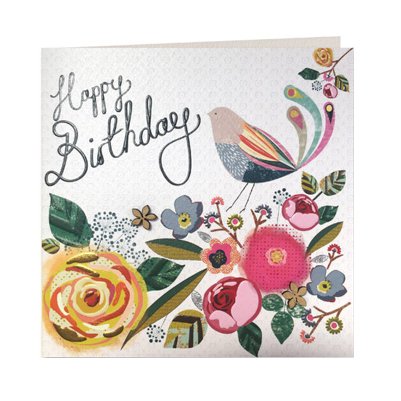 Felicitare - Happy Birthday Bird | Laura Darrington Design
