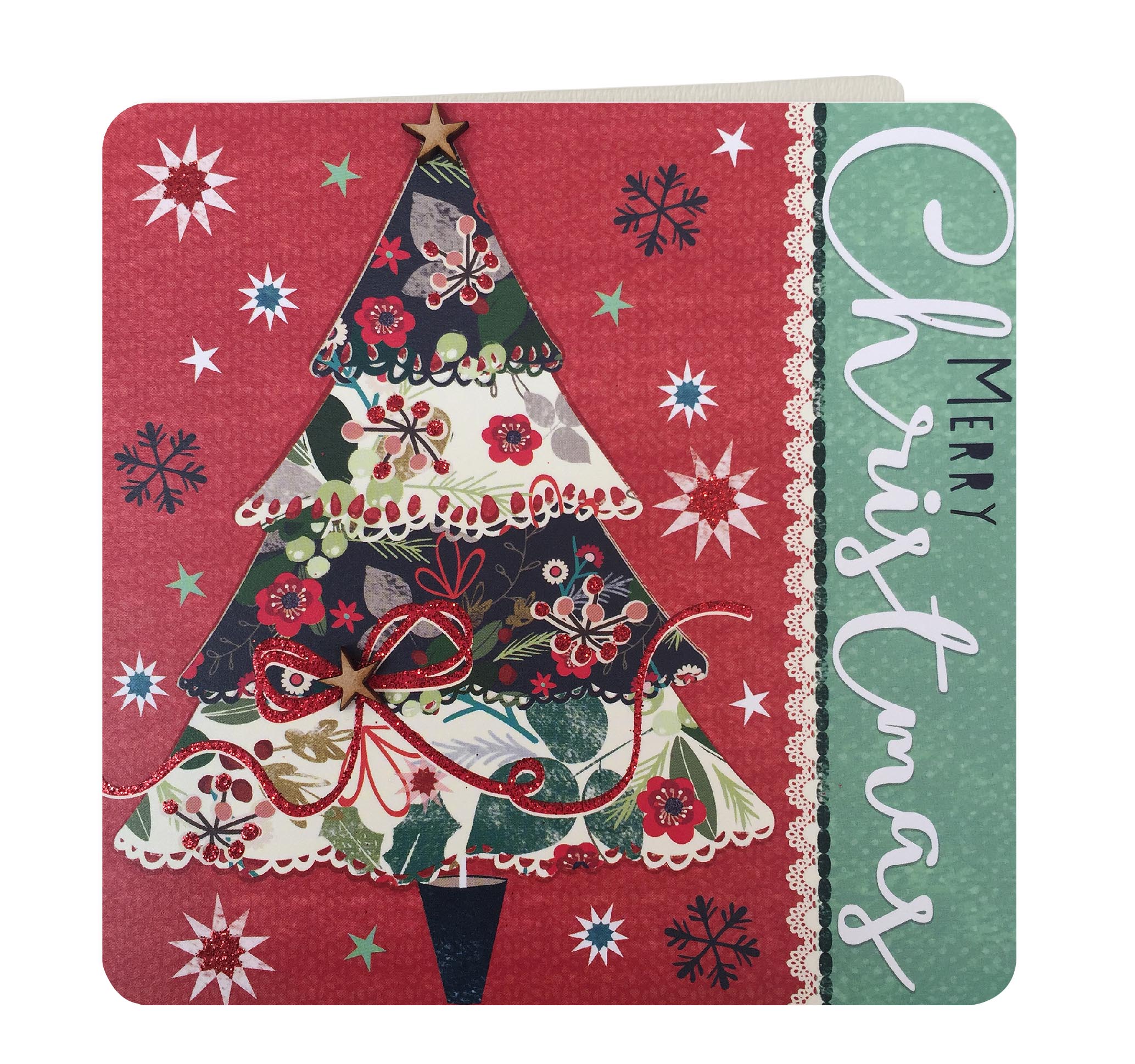 Felicitare - Merry Christmas Tiered Tree | Laura Darrington Design