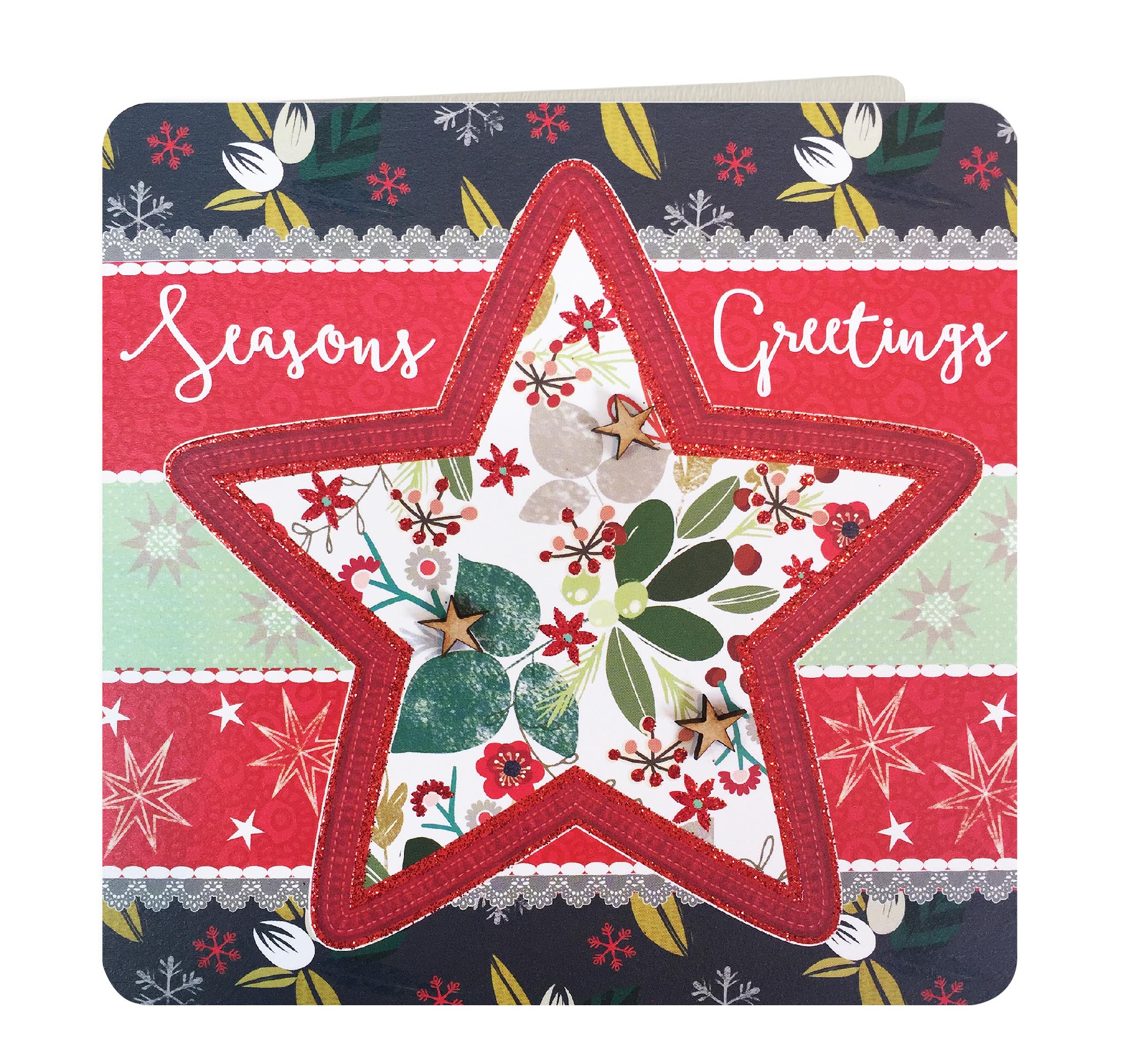 Felicitare - Seasons Greetings Star | Laura Darrington Design
