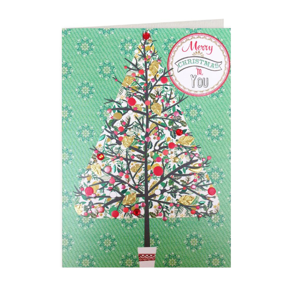 Felicitare - Merry Christmas to you Tree | Laura Darrington Design