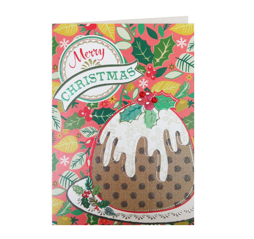 Felicitare - Merry Christmas Pudding | Laura Darrington Design