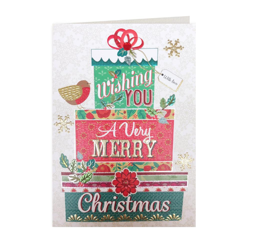 Felicitare - A Very Happy Christmas Presents | Laura Darrington Design