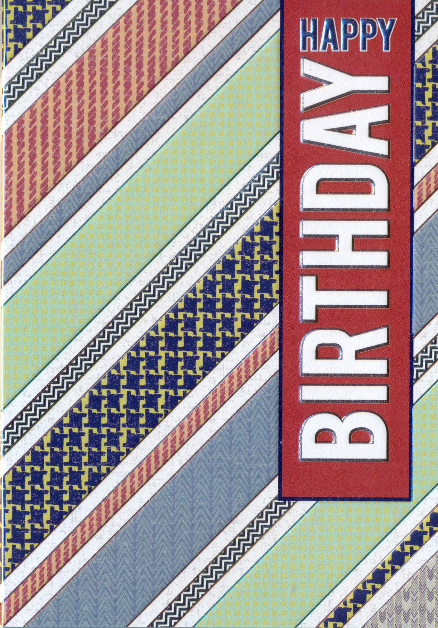 Felicitare - Diagonal Pattern Birthday | Laura Darrington Design