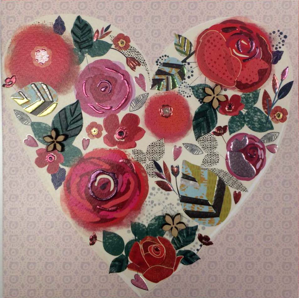 Felicitare - Heart roses | Laura Darrington Design image0