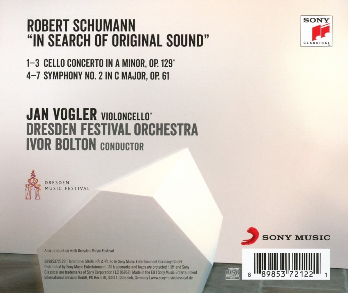 Schumann - Cello Concerto & Symphony No. 2 | Jan Vogler, Robert Schumann - 1 | YEO