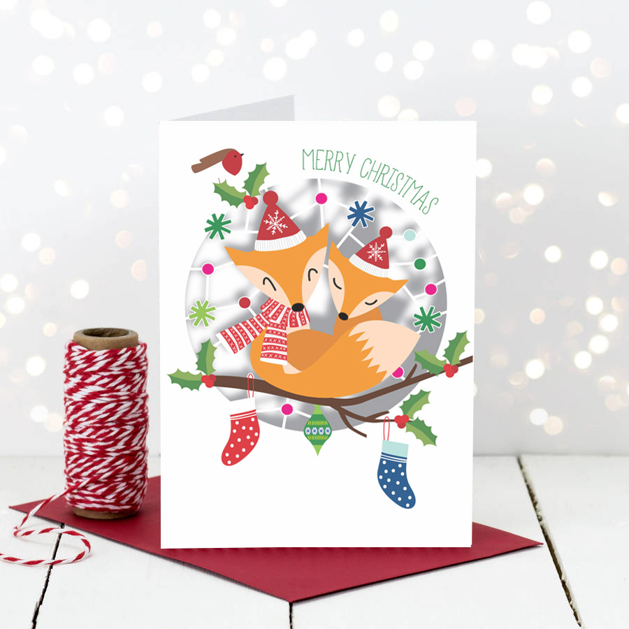 Felicitare - Christmas Fox | Alljoy Design