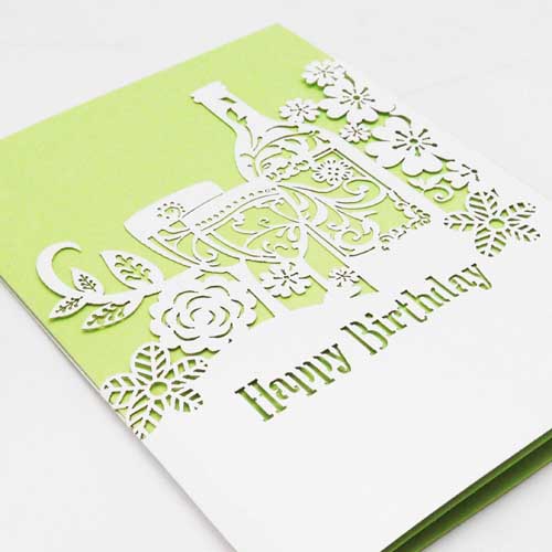 Felicitare - Birdie Green Happy Birthday | Alljoy Design image