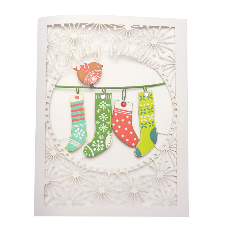 Felicitare - Merry Christmas Sockets | Alljoy Design