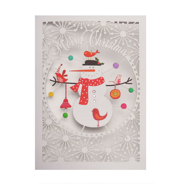 Felicitare - Merry Christmas Snowman | Alljoy Design