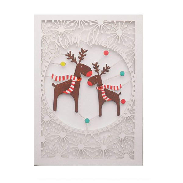 Felicitare - Merry Christmas Reindeer | Alljoy Design