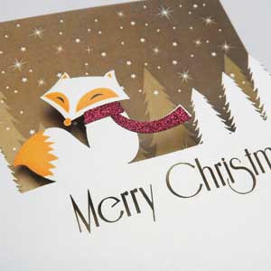 Felicitare - Merry Christmas Fox | Alljoy Design
