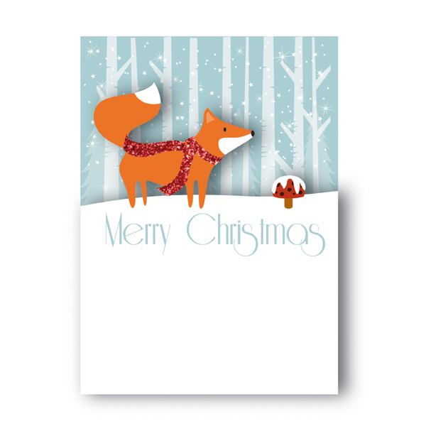 Felicitare - Fox Christmas | Alljoy Design