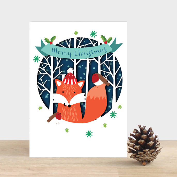 Felicitare - Christmas Fox | Alljoy Design