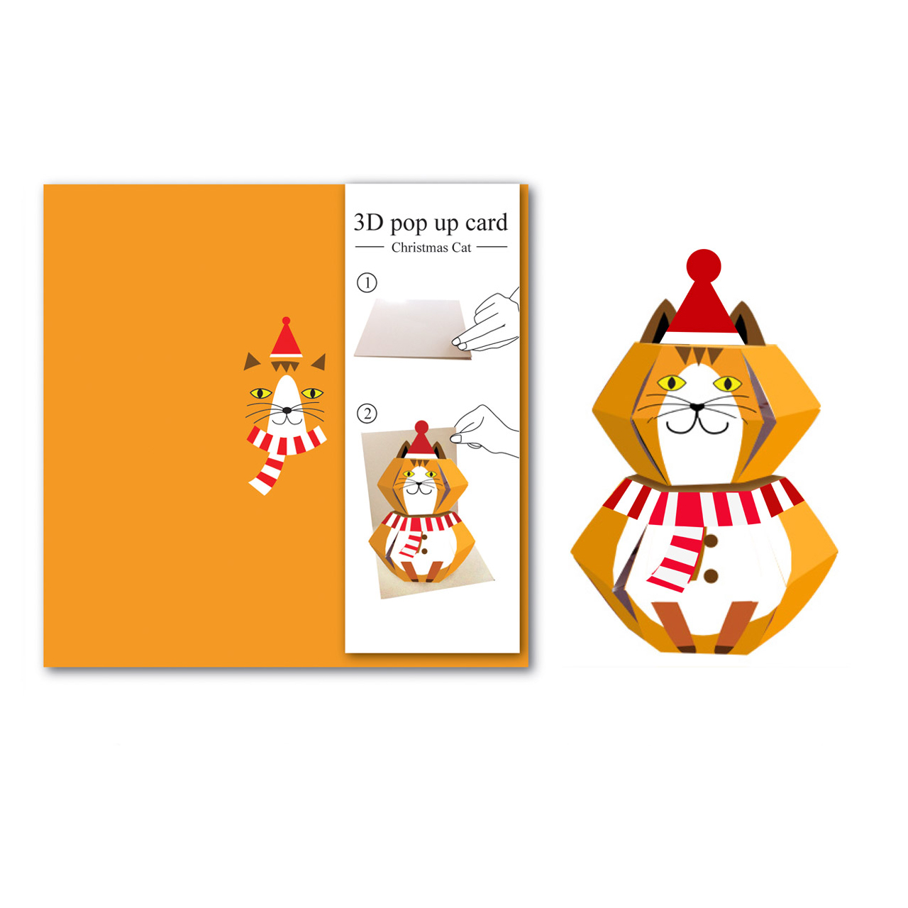 Felicitare pop-up - Christmas Fox | Alljoy Design
