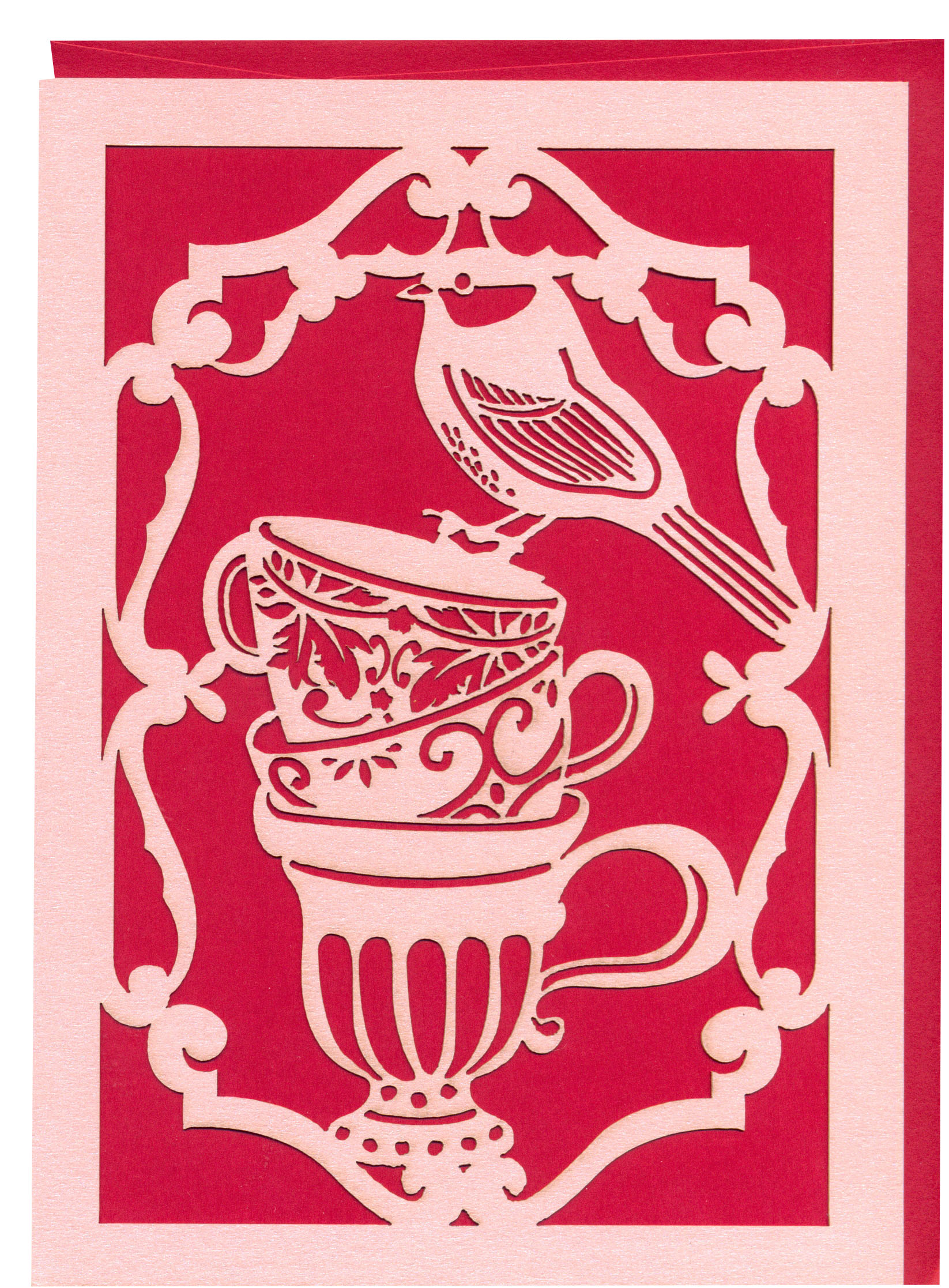 Felicitare - Tea Cup Bird | Alljoy Design image