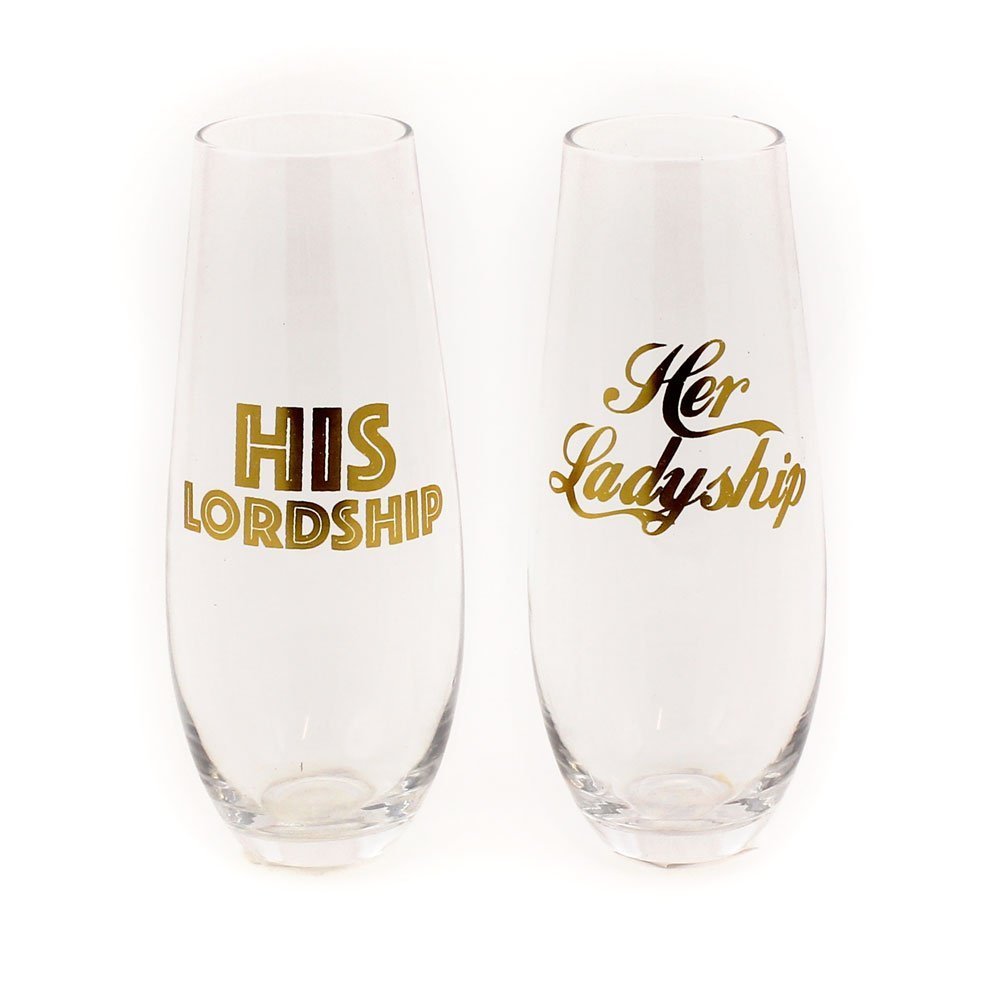 Set 2 pahare - His Lordship and Her Ladyship 140 ml | Lesser & Pavey