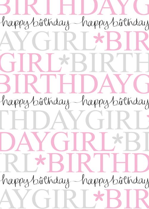 Hartie de impachetet - Birthday Girl | Glick