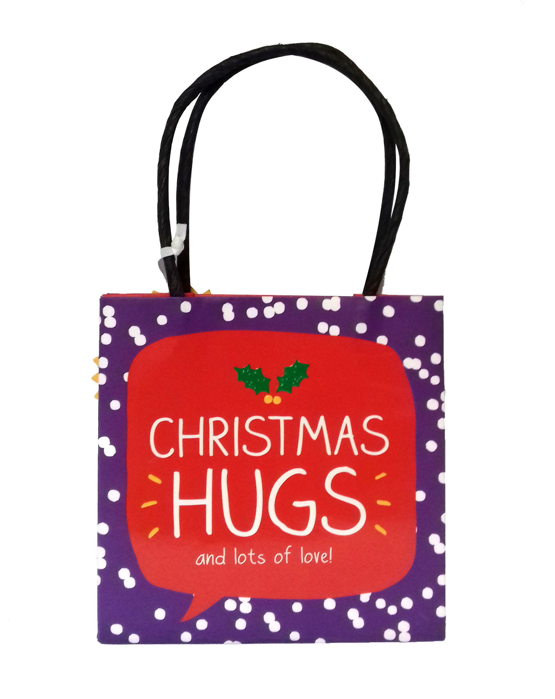  Punga pentru cadou - Happy Jackson Christmas Hugs | Swan Mill Paper 