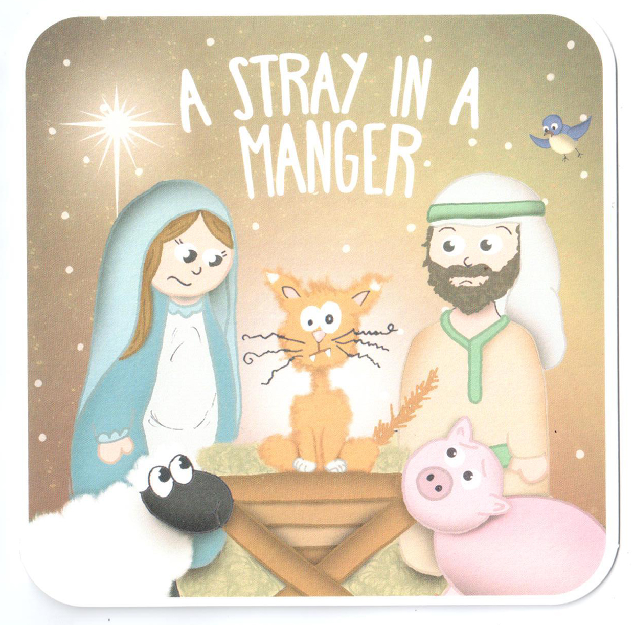 Felicitare - Stray in a Manger | Lanther Black