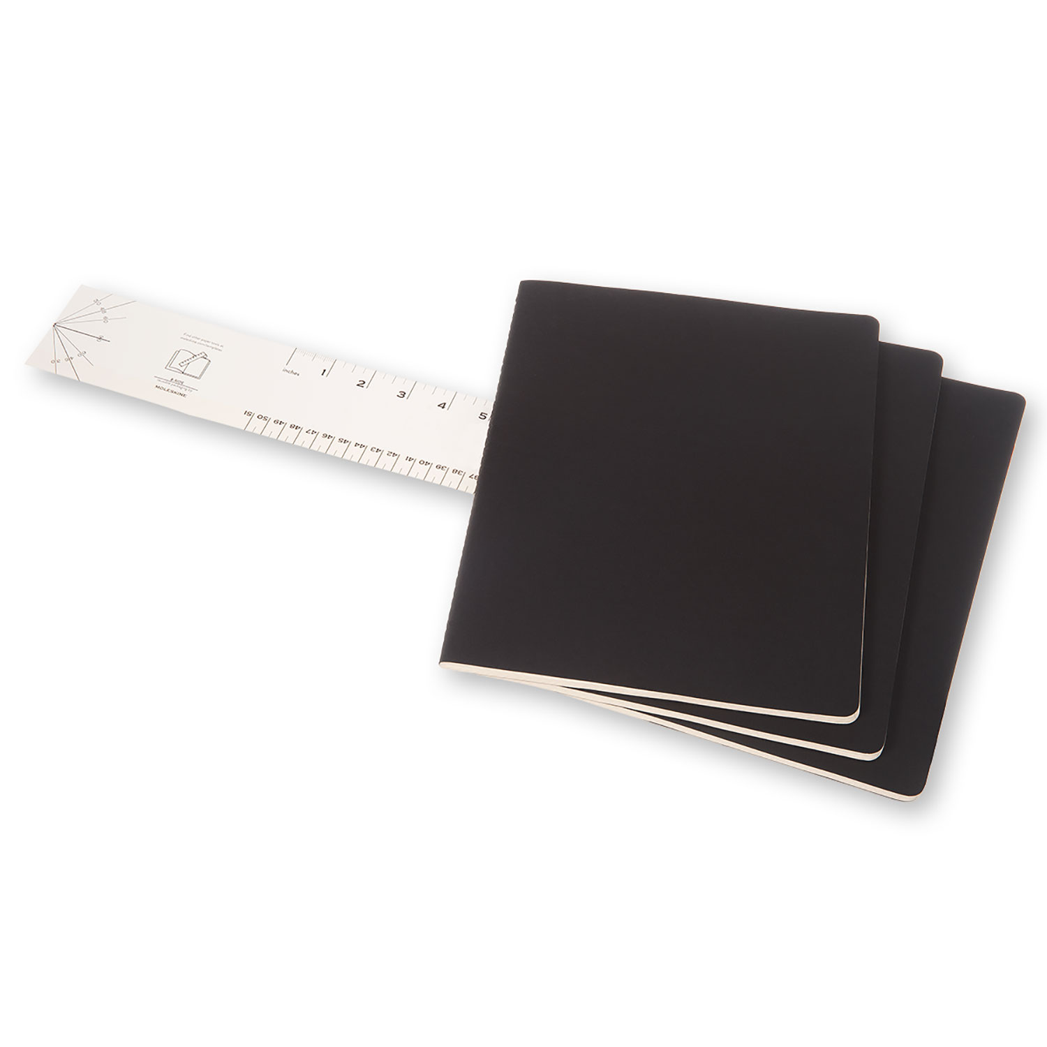 Set 3 caiete - Moleskine Cahier - XXL, Plain - Black | Moleskine - 1 | YEO