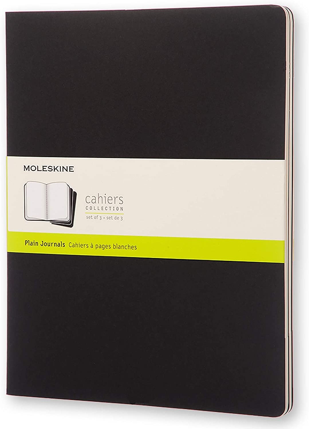 Set 3 caiete - Moleskine Cahier - XXL, Plain - Black | Moleskine - 4 | YEO