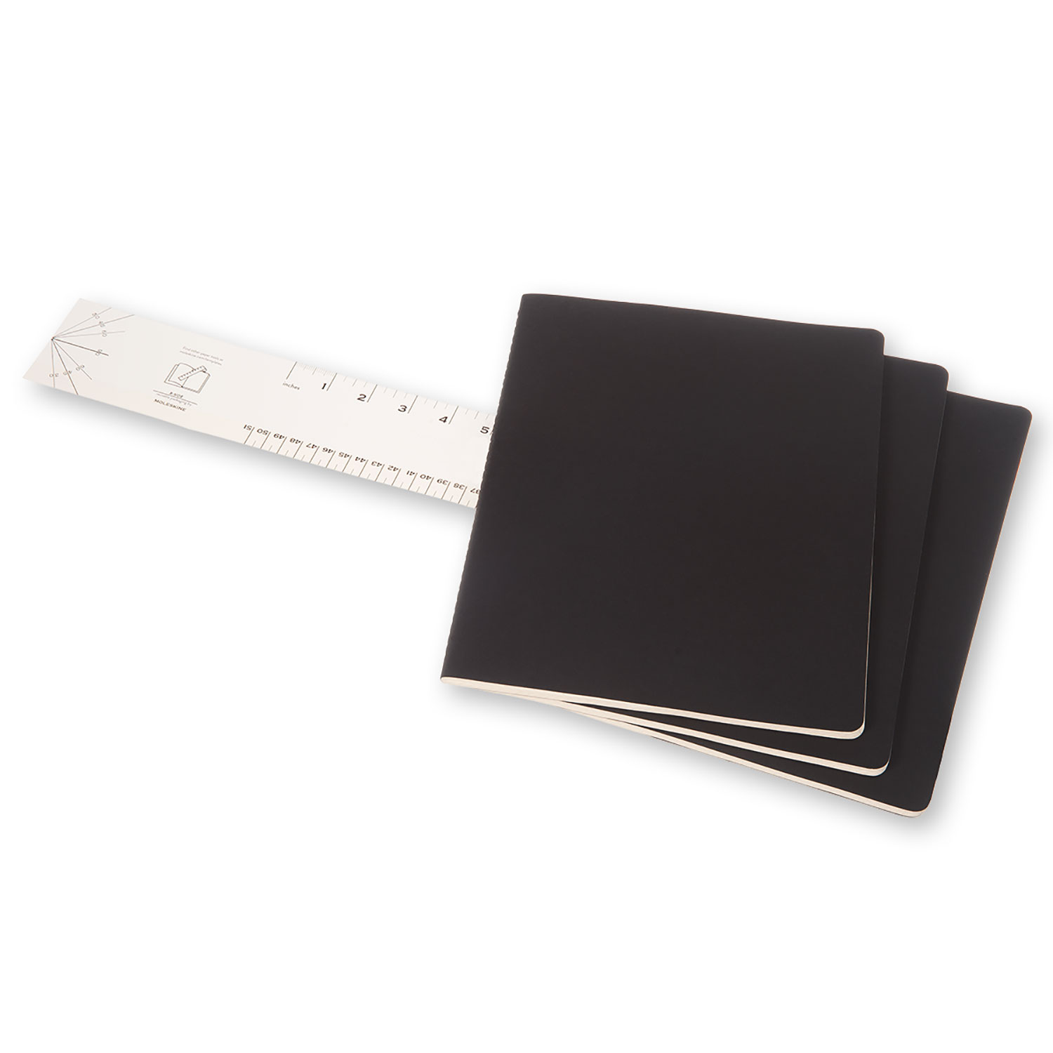 Set 3 caiete - Moleskine Cahier - XXL, Squared - Black | Moleskine - 1 | YEO