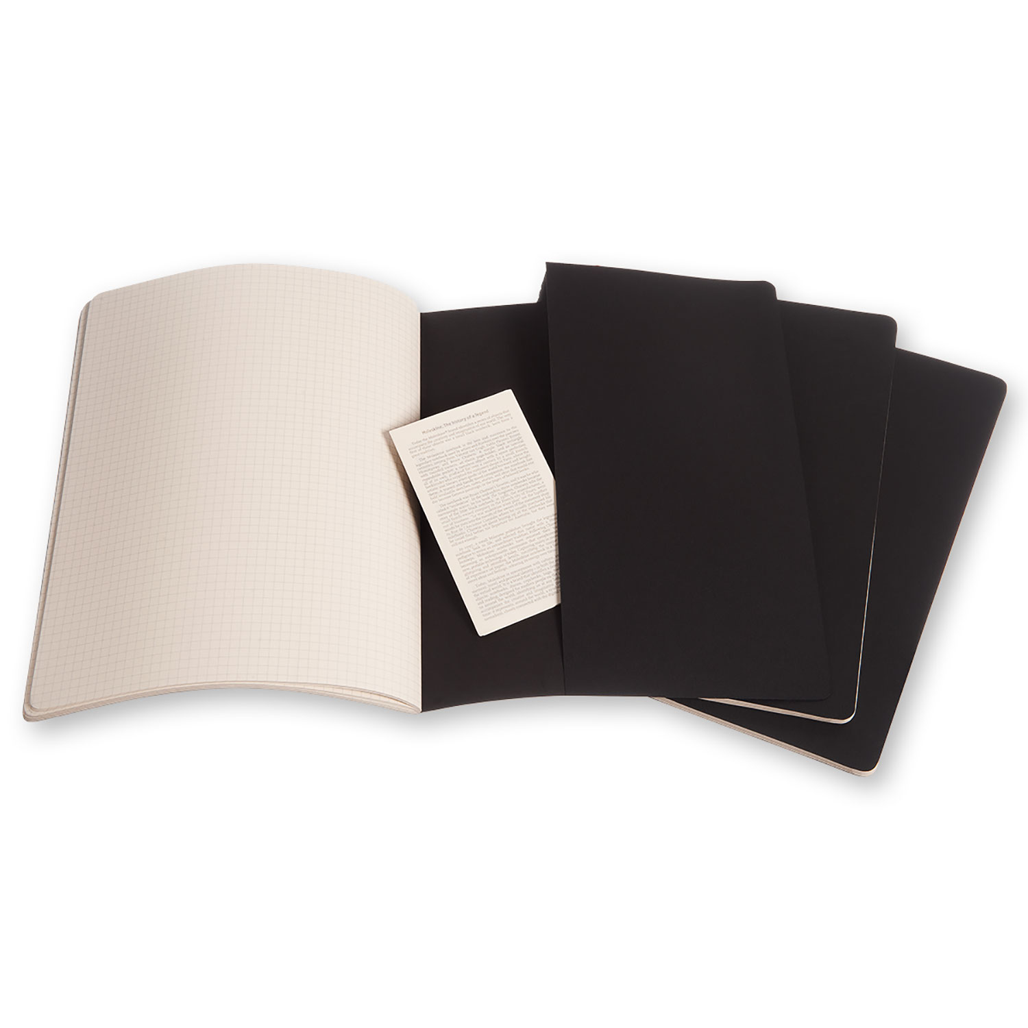 Set 3 caiete - Moleskine Cahier - XXL, Squared - Black | Moleskine - 2 | YEO