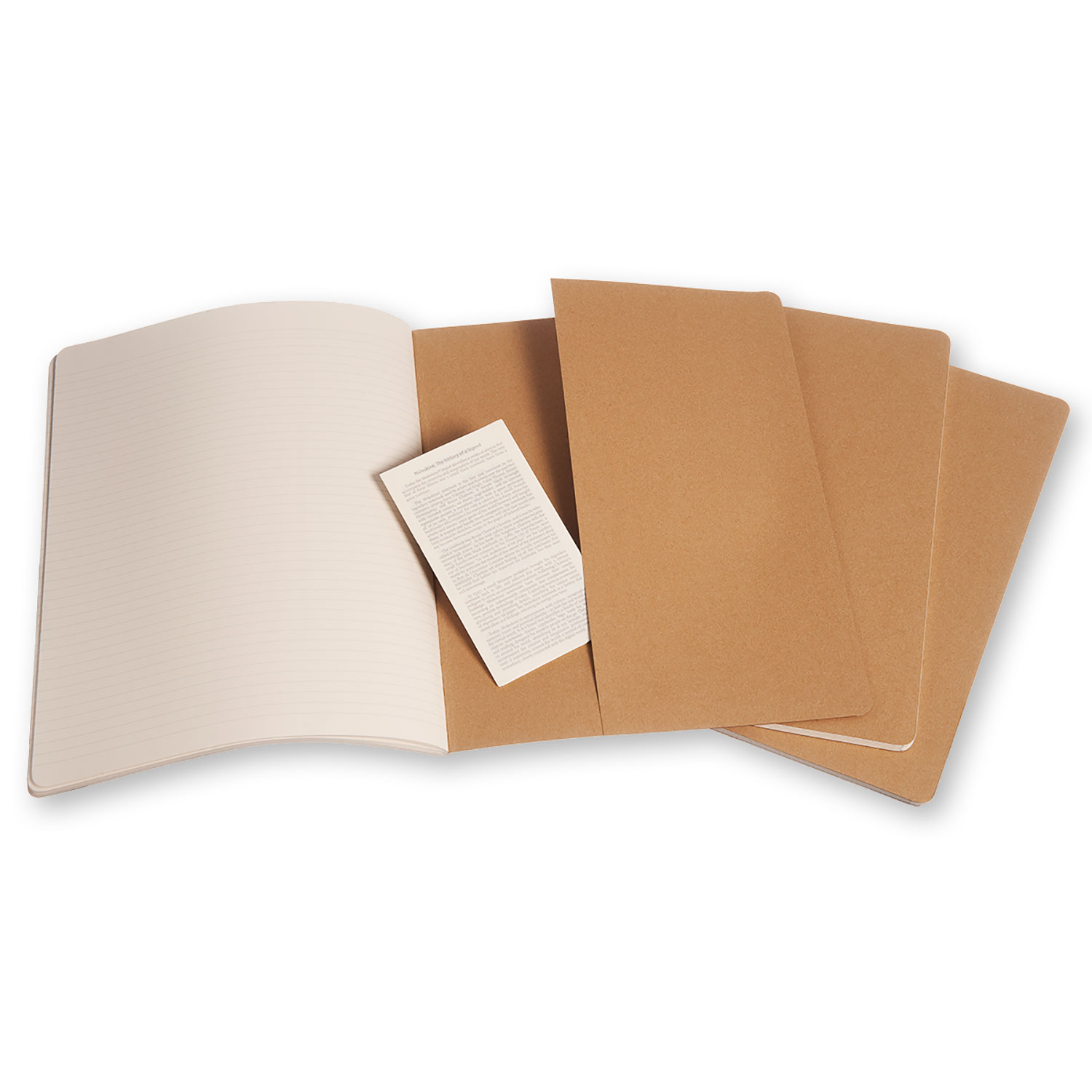 Set 3 carnete - Moleskine Cahier Kraft Brown XXL Ruled | Moleskine - 3 | YEO