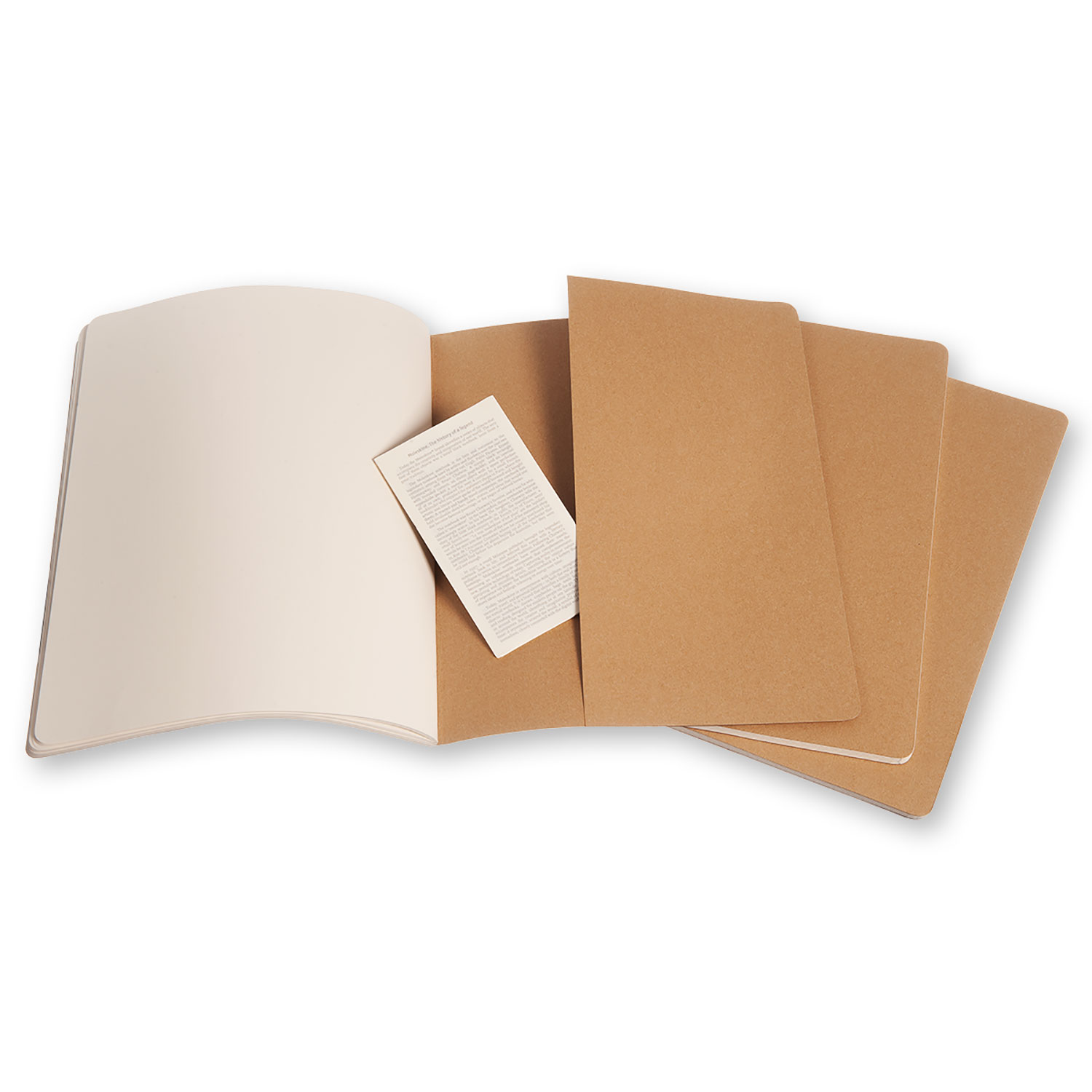 Set 3 caiete - Moleskine Cahier - XXL, Plain - Kraft Brown | Moleskine - 2 | YEO