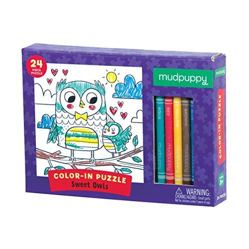 Sweet Owls Color-In Puzzle | Mudpuppy