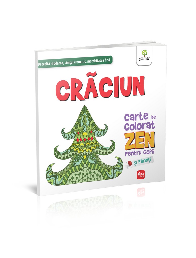 Craciun - Carte de colorat Zen pentru copii |