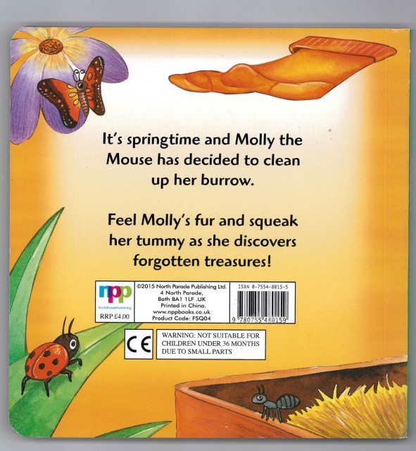 Fluffy Squeaky Book - Mouse | - 1 | YEO