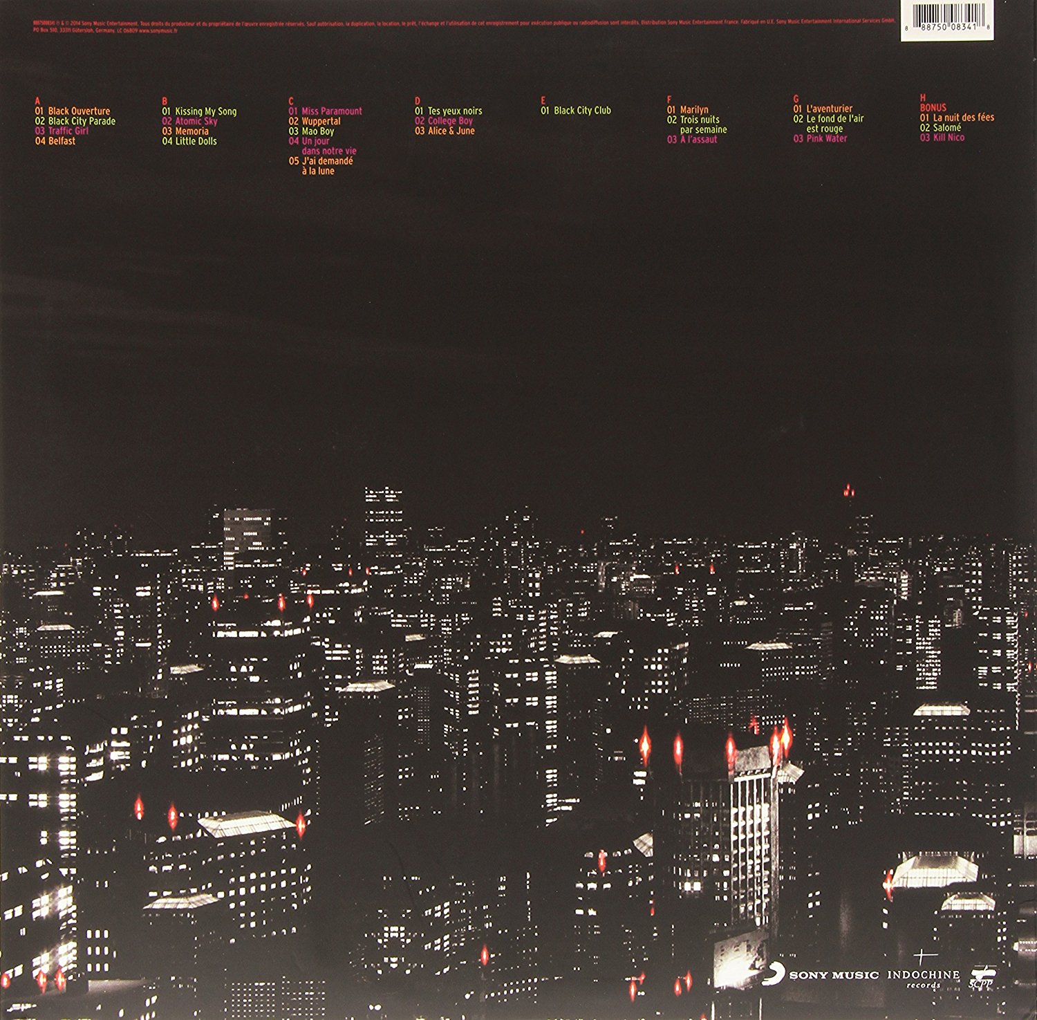 Black City Tour - Vinyl | Indochine - 1 | YEO