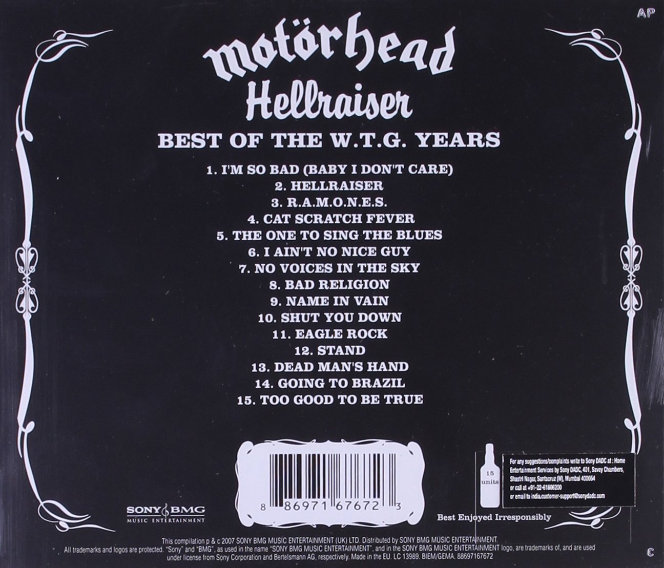 The Best Of The WTG Years | Motorhead - 1 | YEO