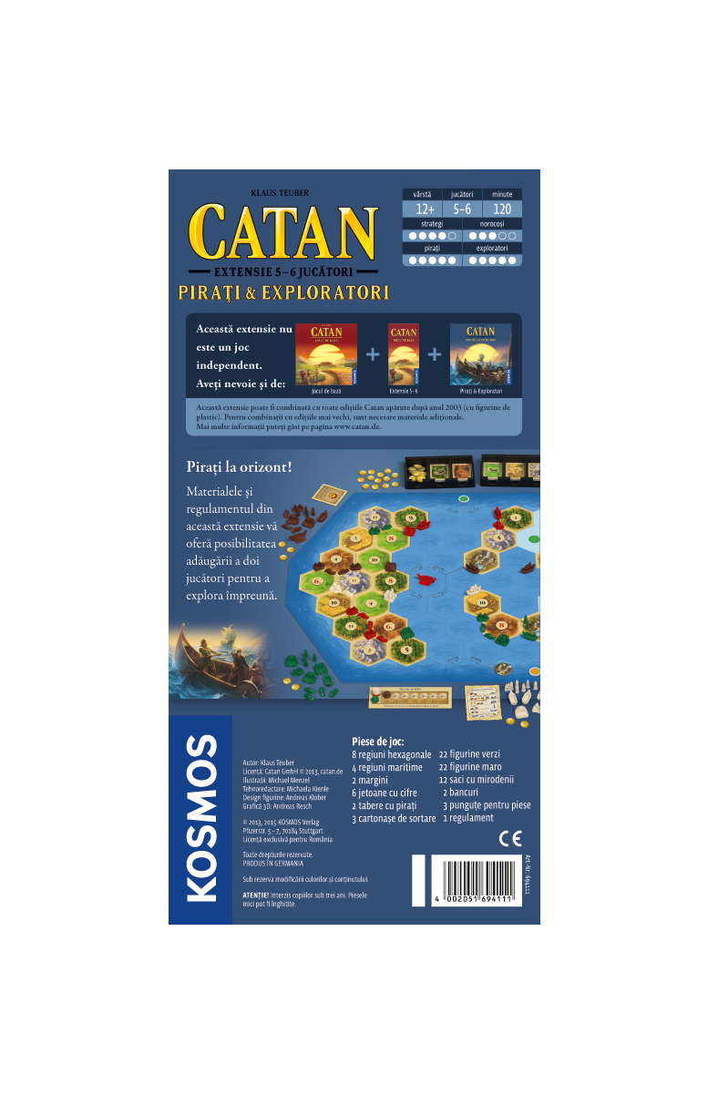 Catan - Extensie Pirati&Exploratori 5/6 jucatori | Kosmos