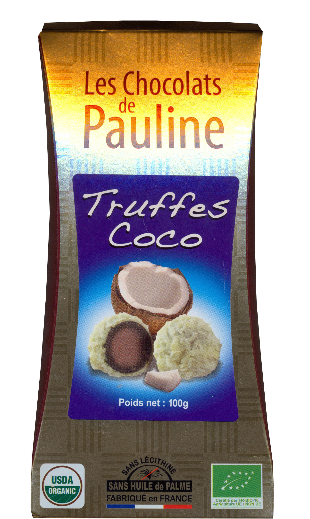 Bomboane cu ciocolata alba si cocos | Les Chocolats de Pauline