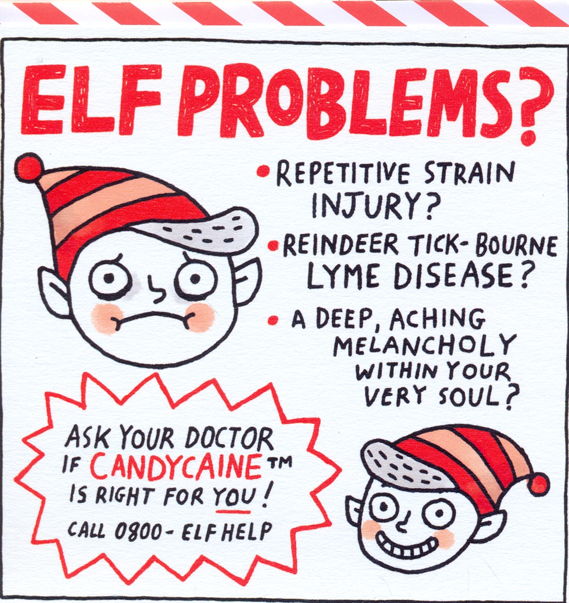  Felicitare - Elf Problems Greeting Card | OHH Deer 