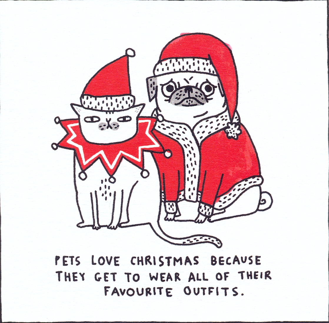 Felicitare - Pets love Christmas | OHH Deer