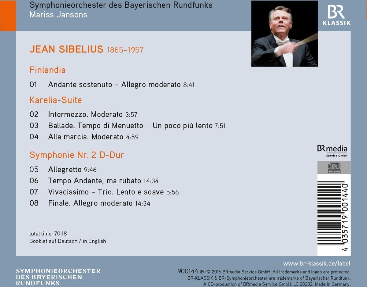 Sibelius: Symphonie Nr.2 | Mariss Jansons, Symphonieorchester des Bayerischen Rundfunks