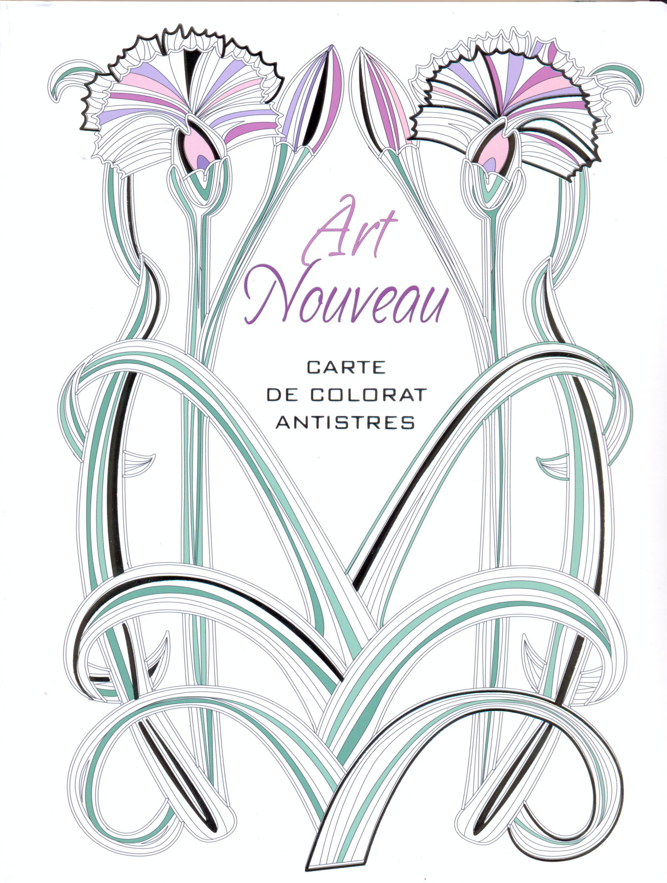 Art Nouveau – carte de colorat antistres | carturesti.ro poza bestsellers.ro