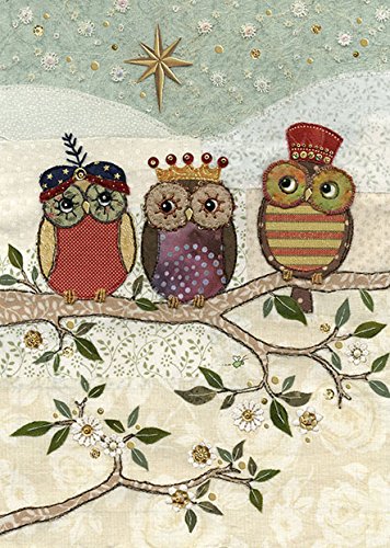 Felicitare - Bug Art Three Wise Owls | Bug Art