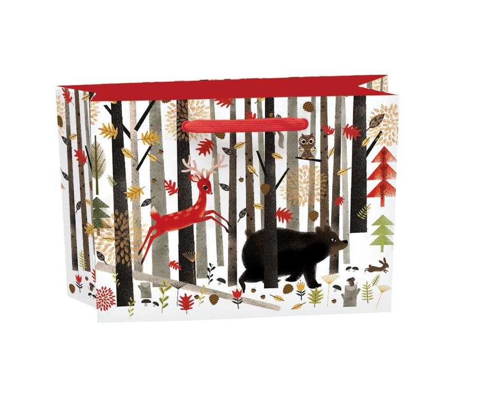 Punga pentru cadou - Woodland Critters Gift Bag Landscape | Roger la Borde