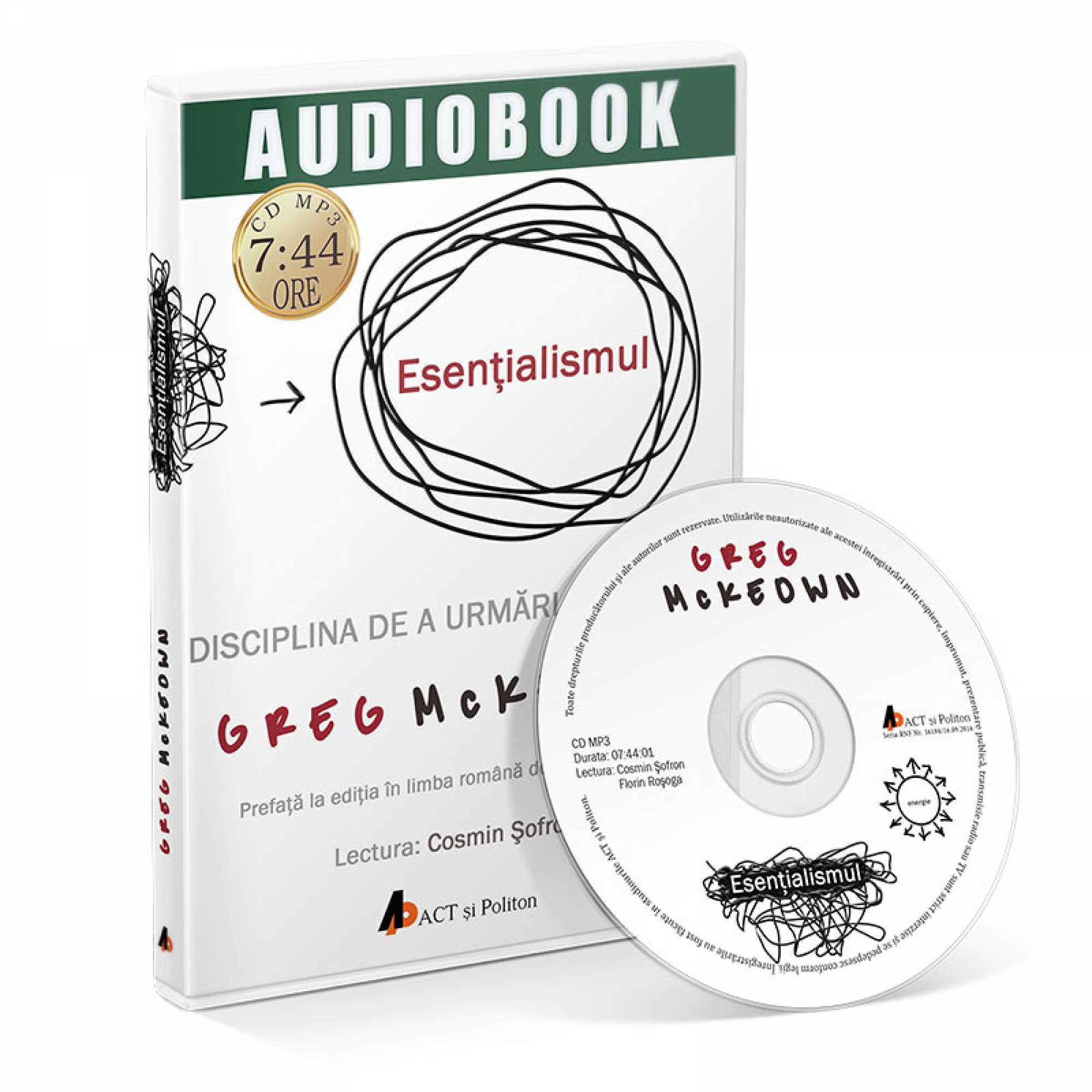 Esentialismul – Audiobook | Greg McKeown carturesti.ro imagine 2022 cartile.ro