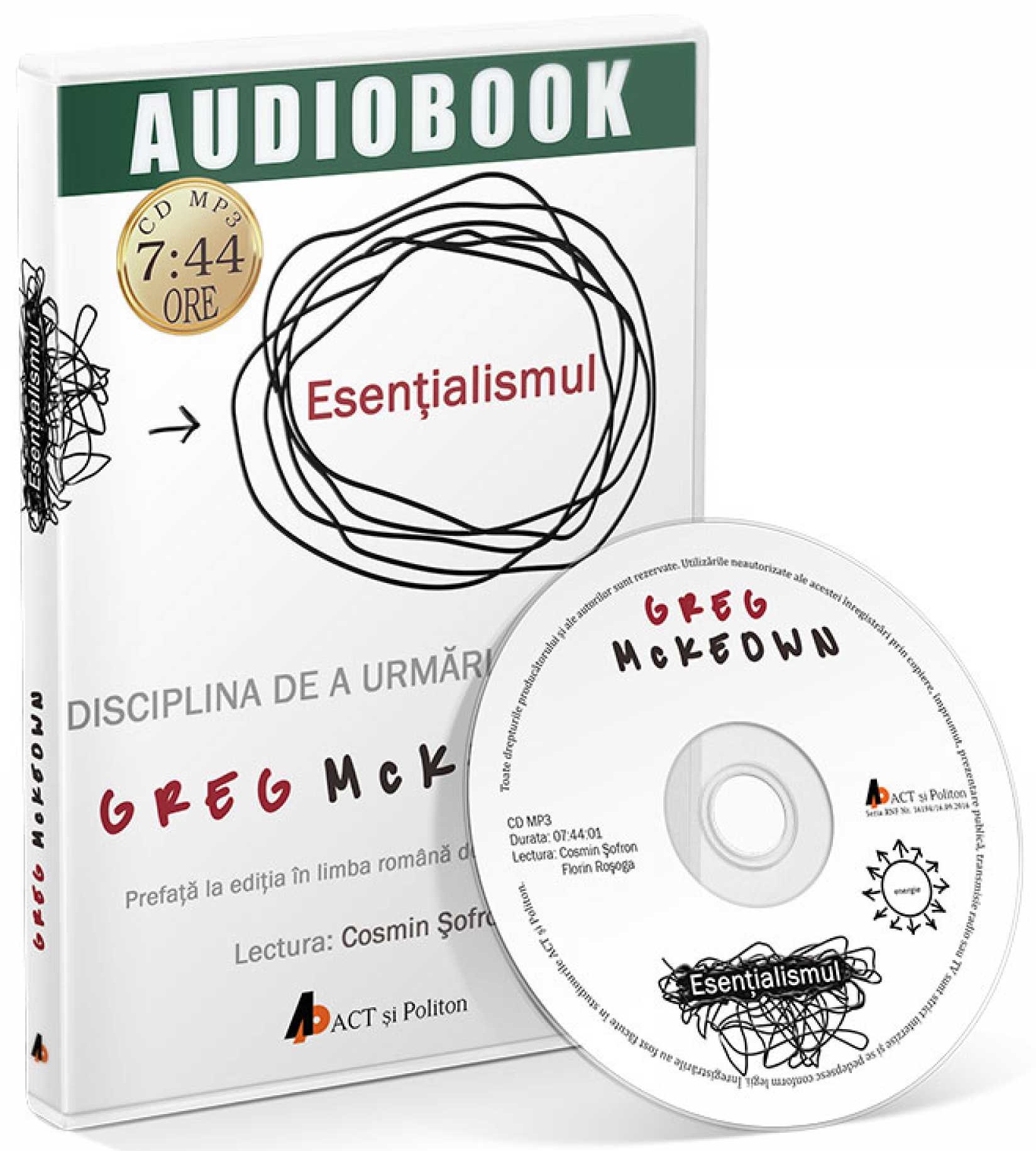 Esentialismul | Greg McKeown Audiobooks poza 2022