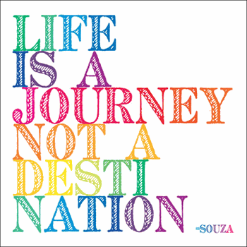  Magnet - Souza Life is a journey | Quotable Cards 