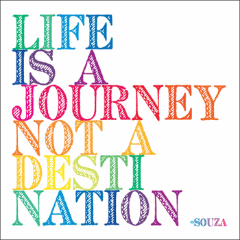 Magnet - Souza Life is a journey | Quotable Cards